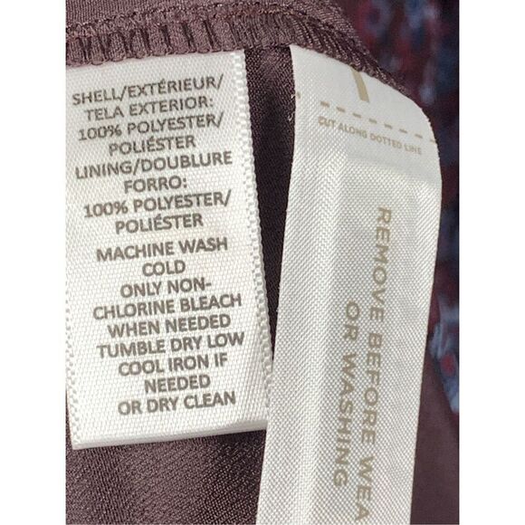 Loft Women's Floral Long Sleeve Sheer Boho Dress Multicolor Size Large NWOT - Picture 4 of 7